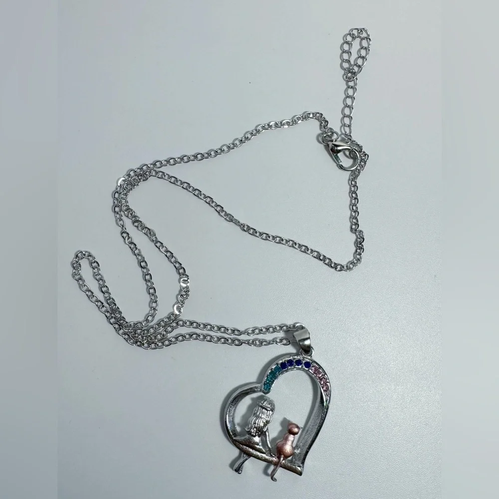 New Girl&Cat Necklace